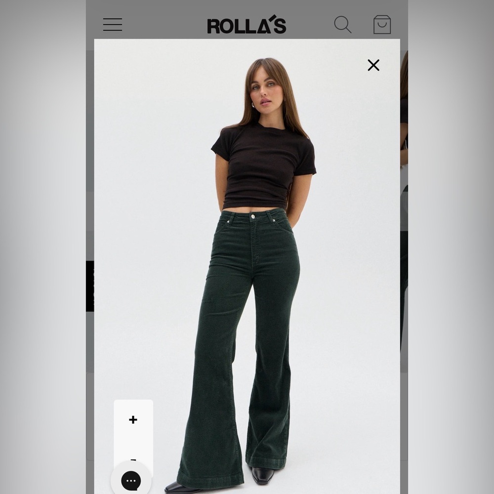 ROLLA’S corduroy high rise flare pants!